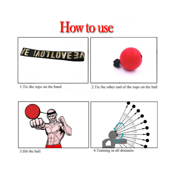 Boxing Reflex Speed Punch Ball To help improve skills sport - Image 6