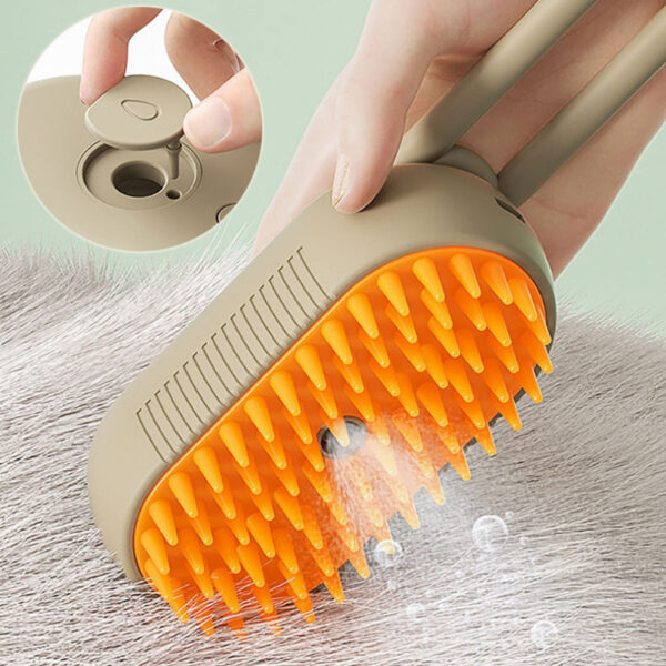 Cat Steam Brush Steamy Dog Brush 3 In 1 Electric Spray Cat Hair Brushes - Image 7