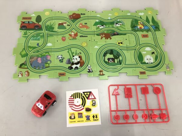 Children's puzzle, electric railway, speeder, education-toy-gift puzzles - Image 5