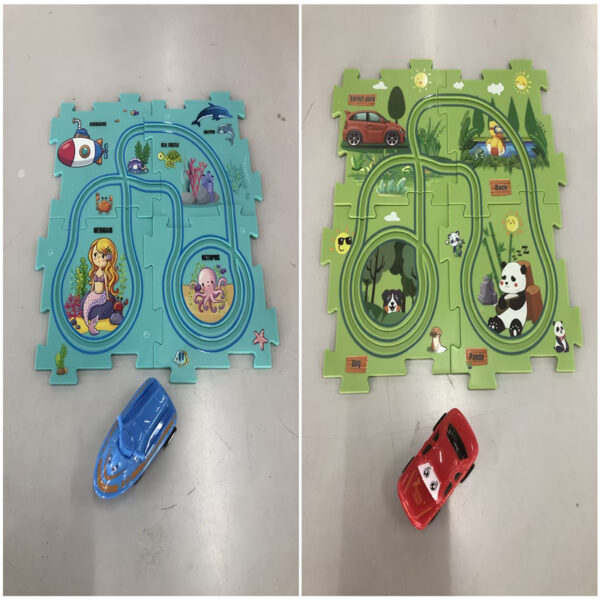 Children's puzzle, electric railway, speeder, education-toy-gift puzzles - Image 3