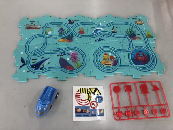 Children's puzzle, electric railway, speeder, education-toy-gift puzzles - Image 6