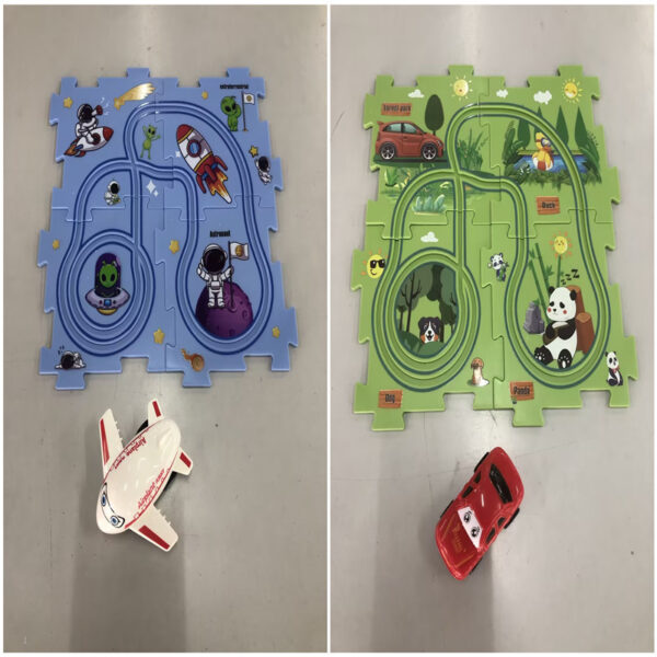 Children's puzzle, electric railway, speeder, education-toy-gift puzzles - Image 10