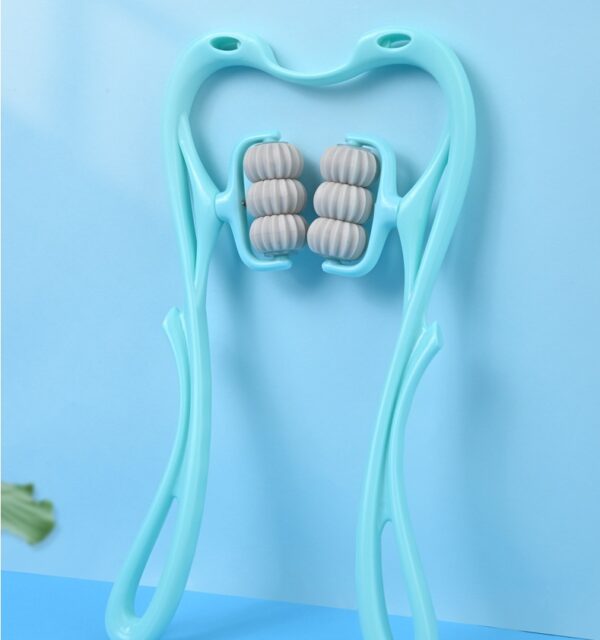 Multifunctional Manual Six-wheel Neck Massager Massage Relieve Roller - Image 3