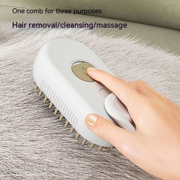 Cat Steam Brush Steamy Dog Brush 3 In 1 Electric Spray Cat Hair Brushes - Image 2