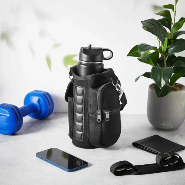 Magnetic Water Bottle Holder, Bottle Carrier Bag,phone pocket handle - Image 4